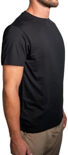 Mens Organic T Shirt Black | Fair Trade T-Shirt | Cotton | Eco Friendly | Plain Black