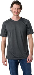 Mens Recycled Polyester T Shirt Moisture Wicking Lightweight Breathable Athletic Fit Sustainable Activewear