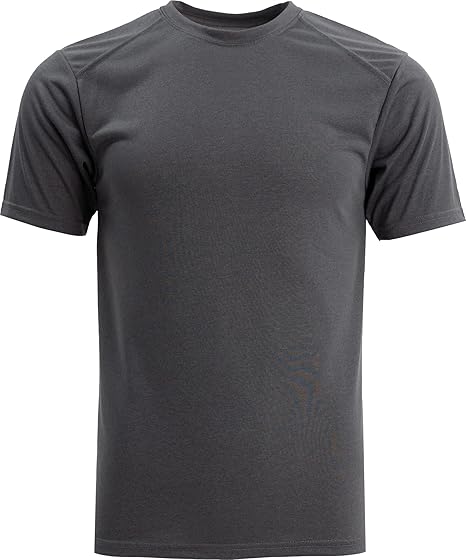 Mens Recycled Polyester T Shirt Moisture Wicking Lightweight Breathable Athletic Fit Sustainable Activewear